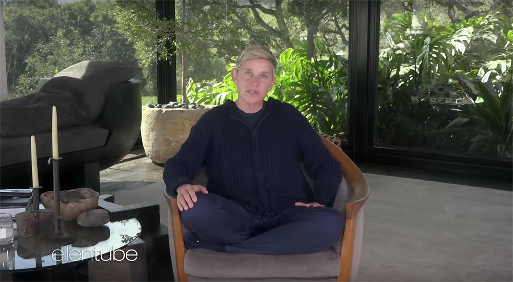 Ellen DeGeneres, The Ellen DeGeneres Show, Home, Coronavirus, Isolation